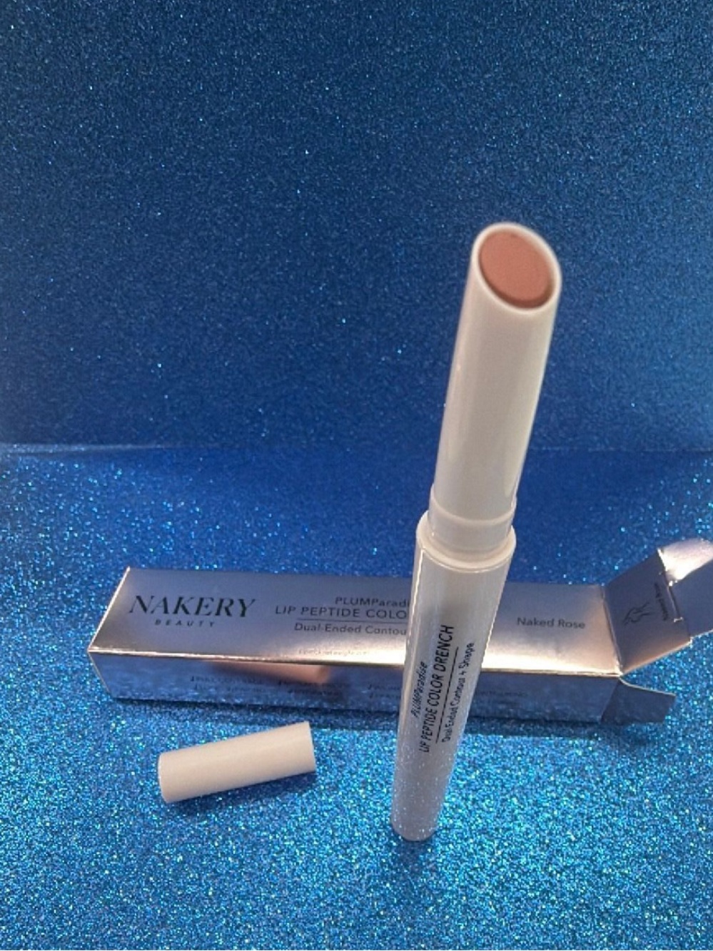 NIB nakery Lip drench dual sided Color Stick - Naked Rose